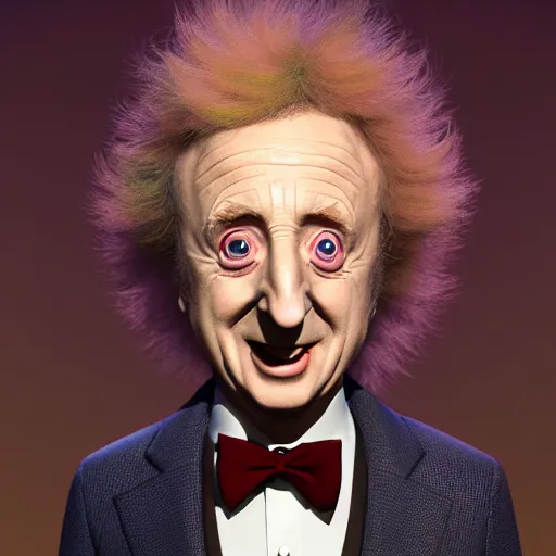 Image similar to an epic chibi comic book style portrait painting of gene wilder, character design by mark ryden and pixar and hayao miyazaki, unreal 5, daz, hyperrealistic, octane render, cosplay, dynamic lighting, intricate detail, cinematic