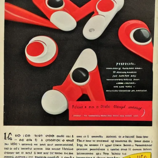 Image similar to 1 9 5 0 style magazine advertisement for fidget spinners
