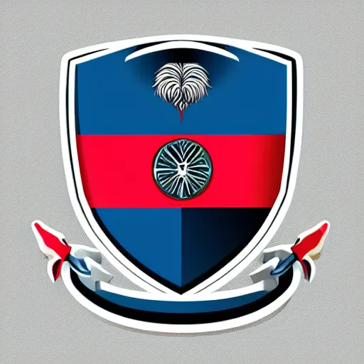 Image similar to coat of arms depicting silver wind, art by ori toor, sticker, colourful, illustration, highly detailed, simple, smooth and clean vector curves, no jagged lines, vector art, smooth