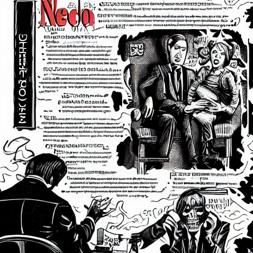 Prompt: Cthulhu as a modern day business man with a family and a drug and gambling addiction, necronomicon is the family Bible , Junji Ito and Greg rutkowski, psychedelic , 50s style infomercial , award winning , retro futuristic