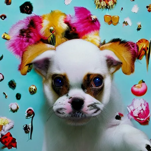 Prompt: a puppy. by david lachapelle