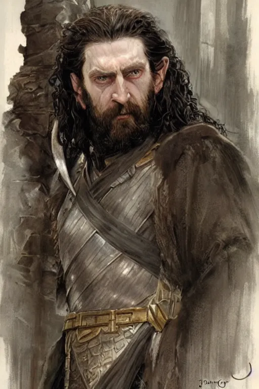 Image similar to Thorin. concept art by James Gurney.
