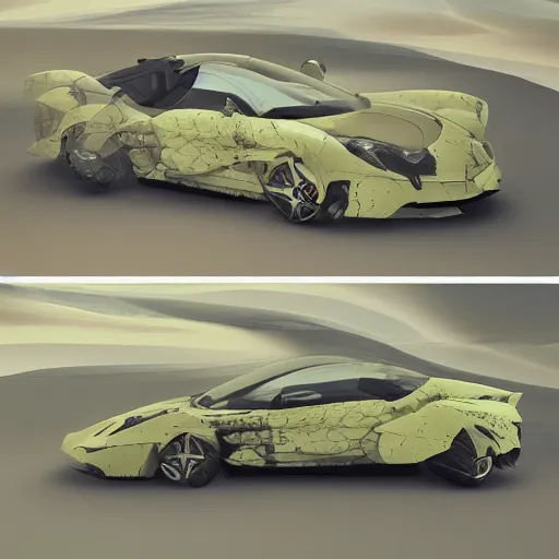 Image similar to car Ash Thorp khyzyl saleem car : medium size : in oil liquid organic architecture style : 7, u, x, y, o pattern