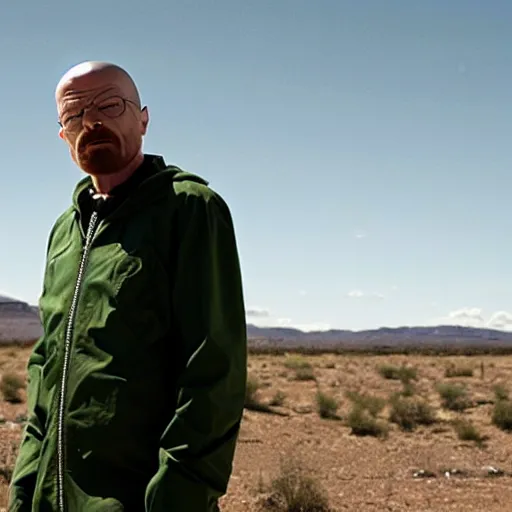 Image similar to film still of Walter White as Jesse Pinkman in Breaking Bad