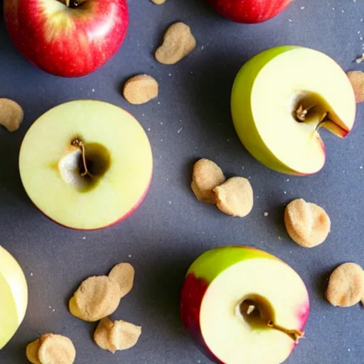 Image similar to apple fruit completely made out of cookie dough