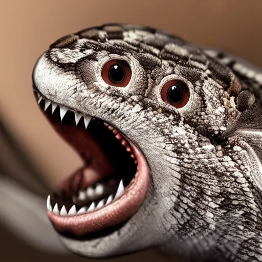 Prompt: “an upclose image of snake fangs biting into rabbit fur, unreal engine, hyper realism, 4K concept art”