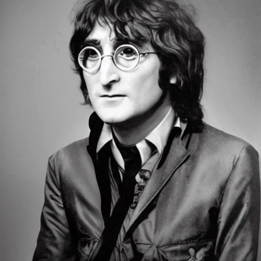 Image similar to romanticera portrait of john lennon