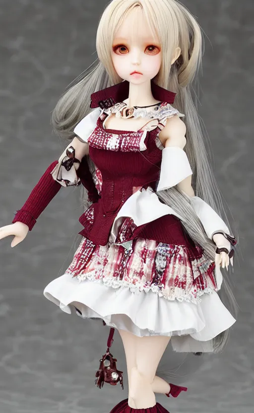 Image similar to dollfie in Sleeveless turtleneck baroque dress