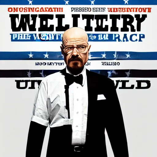 Prompt: Walter White as the president of the United States