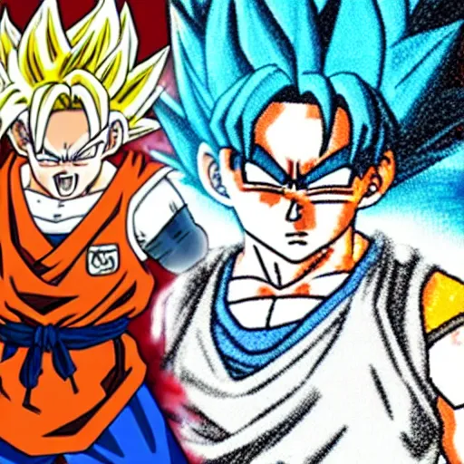 Prompt: A still of Jean-Luc Mélenchon as a character in Dragon Ball Z