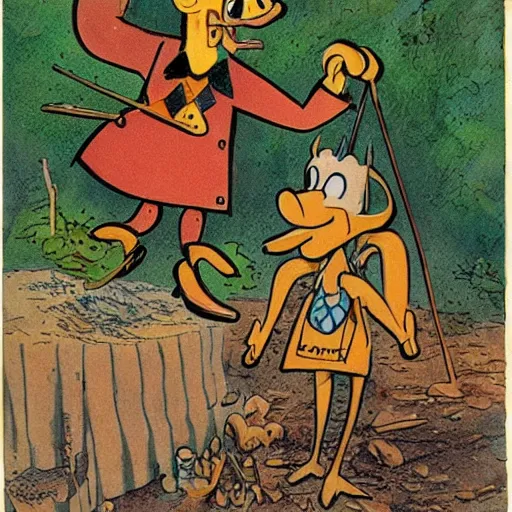 Image similar to Pinocchio being eaten by termites