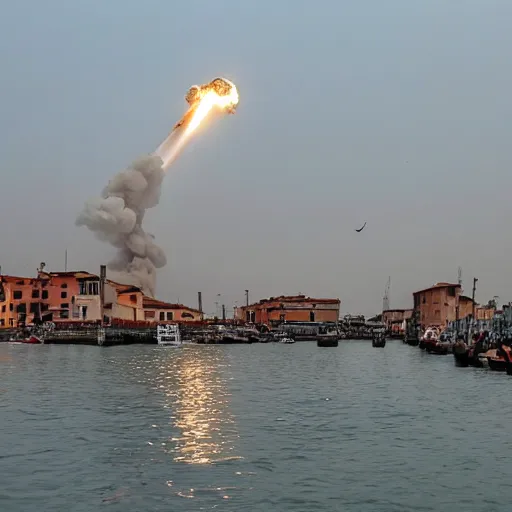 Image similar to a nuke explosion in chioggia