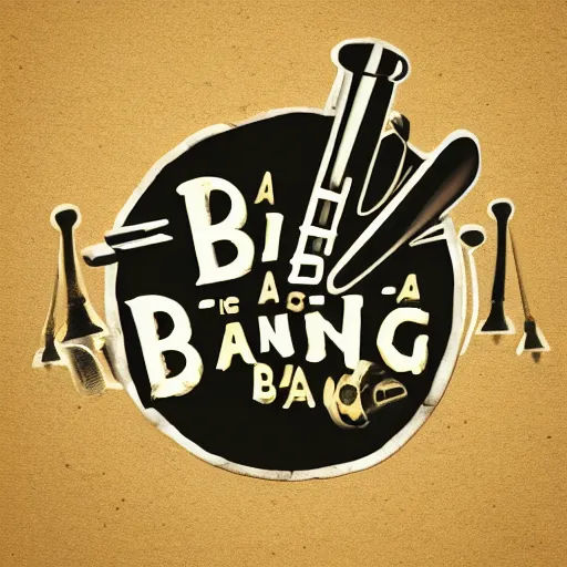 Prompt: a logo for a big band