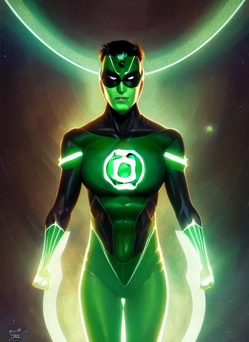 Prompt: symmetry!! green lantern, dc comics, sci - fi, global illumination!! intricate, elegant, highly detailed, digital painting, artstation, concept art, smooth, sharp focus, illustration, art by artgerm and greg rutkowski and alphonse mucha