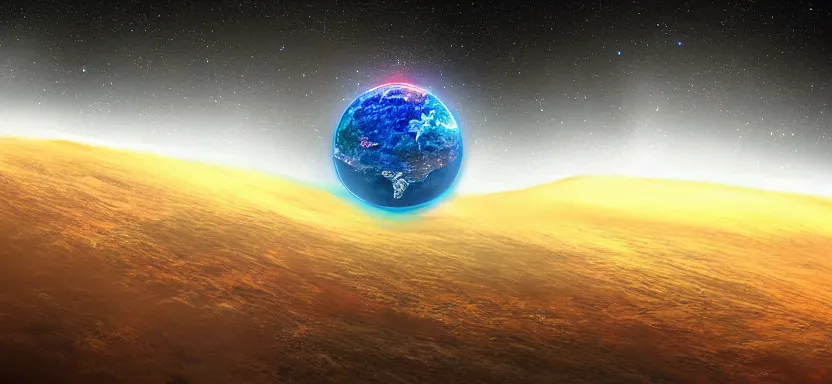 Image similar to 2 0 - sided planet, digital art, extreme detail