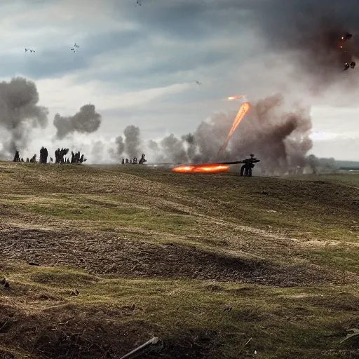 Image similar to world war 1 battlefield of france, 4 k, high resolution, still, landscape, hd, dslr, hyper realistic