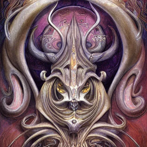 Image similar to detailed and sharp taurus artwork, mystic style, detailed, 8 k, detailed, symmetrical, by brian froud