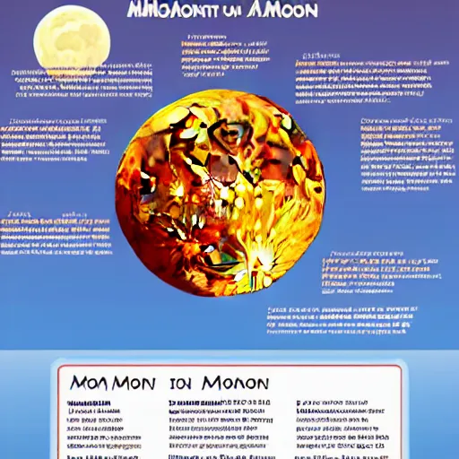 Prompt: infographic showing the anatomy of the moon