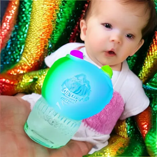 Prompt: baby flavored water