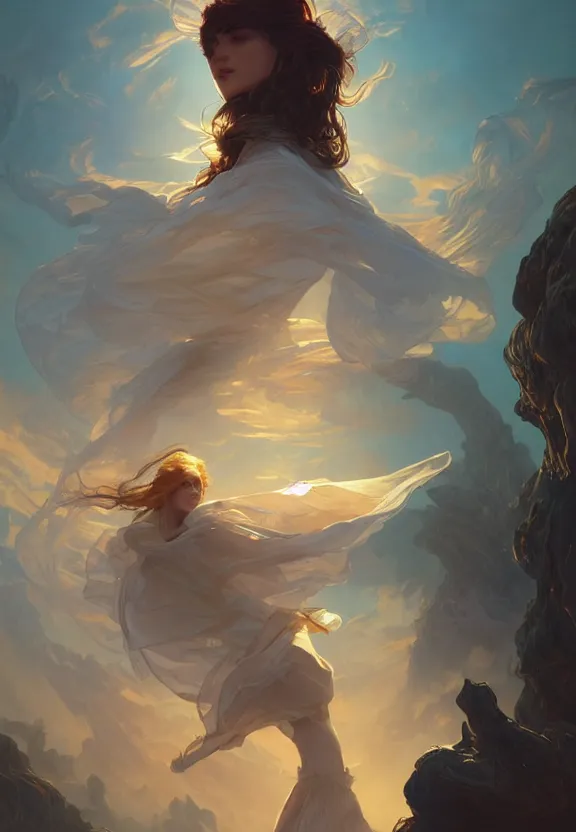 Prompt: book cover for the novel 'Wanderer on Dreams', highly detailed, digital painting, artstation, concept art, smooth, sharp focus, illustration, Unreal Engine 5, 8K, art by artgerm and greg rutkowski and alphonse mucha