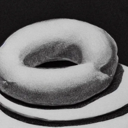 Prompt: anatomical sketch of a doughnut