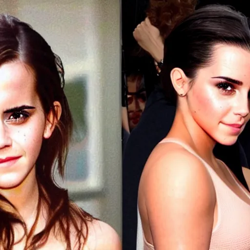 Image similar to emma watson mixed with kim kardashian