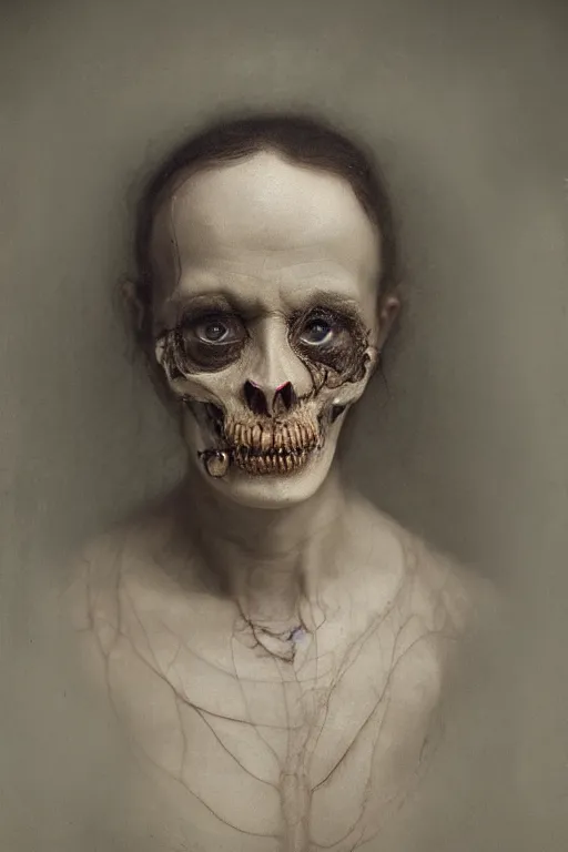 Image similar to Hyper realistic portrait of a God of Death by Emil Melmoth, 8k