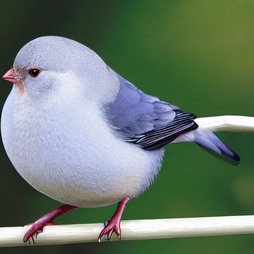 Prompt: fat bird, overweight, obese