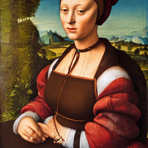 Image similar to portrait of a renaissance woman