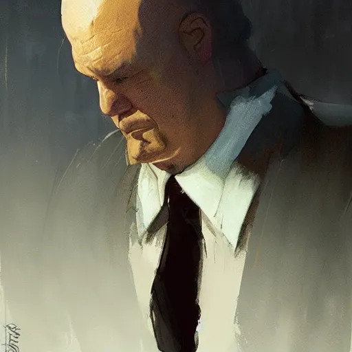 Image similar to kingpin, by greg rutkowski