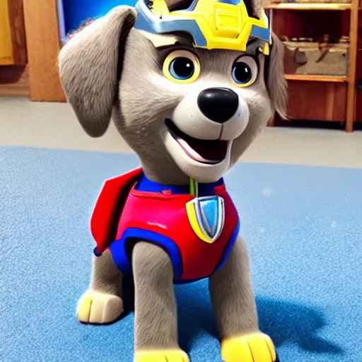 Prompt: thor in paw patrol