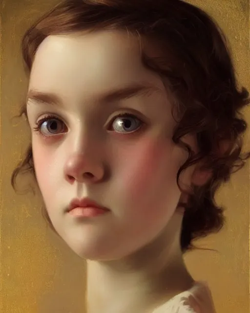 Image similar to a girl, faces expressing concern, oil on canvas, artstation, by j. c. leyendecker and edmund blair leighton and charlie bowater, beautiful face, octane, very aesthetic!!!!!!!!!!!!!!! stunning gorgeous big eyes