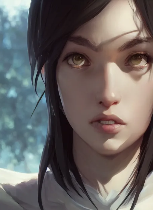 Image similar to celes chere portrait headshot, sharp, rendered in unreal engine 5, anime key art by greg rutkowski, wlop, bloom, dramatic lighting