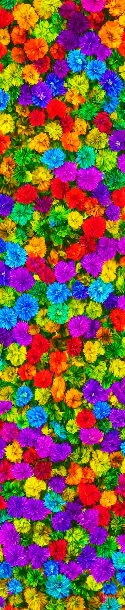 Image similar to vertical macro rainbow flowers