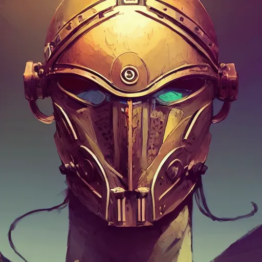 Image similar to cyberpunk viking helmet mask warrior goddess robot ninja fantasy, art gta 5 cover, official fanart behance hd artstation by jesper ejsing, by rhads, makoto shinkai and lois van baarle, ilya kuvshinov, ossdraws