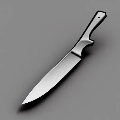 Image similar to cad render of a generative design knife