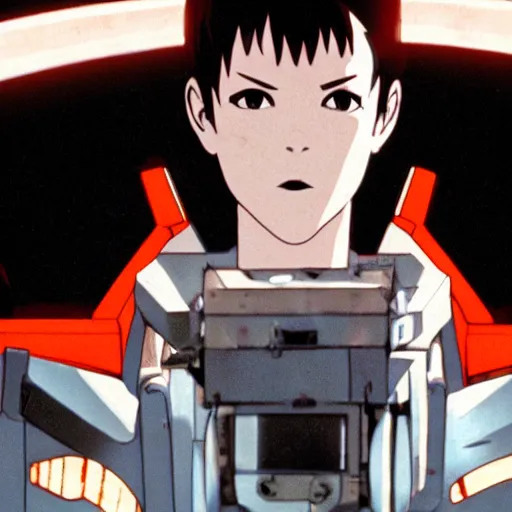 Prompt: movie still of a cyborg evangelion, cinematic composition, cinematic light, warm lighting criterion collection, by edgar wright