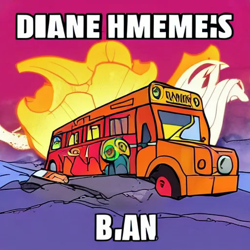 Image similar to the hammer of dawn blows up the magic school bus
