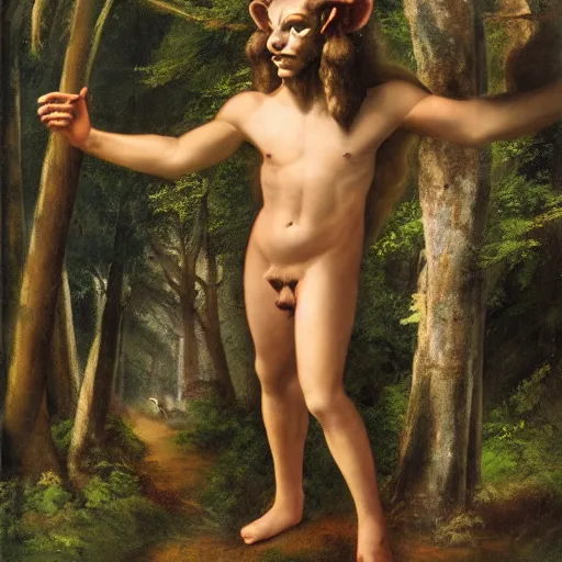 Image similar to satyr in forest