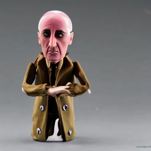 Prompt: marcel duchamp stop motion vinyl action figure, plastic, toy, butcher billy style