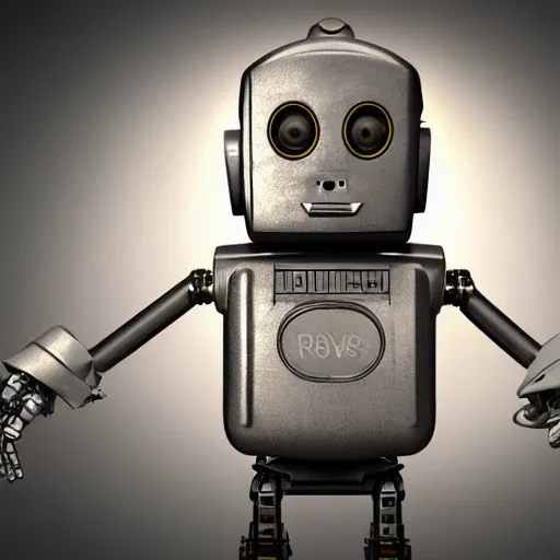 Image similar to 1930's robot from movies and serials, octane render, studio lighting