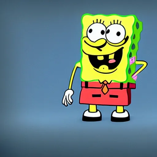 Image similar to spongebob squarepants looking depressed