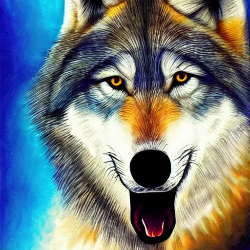 Image similar to wolf, art