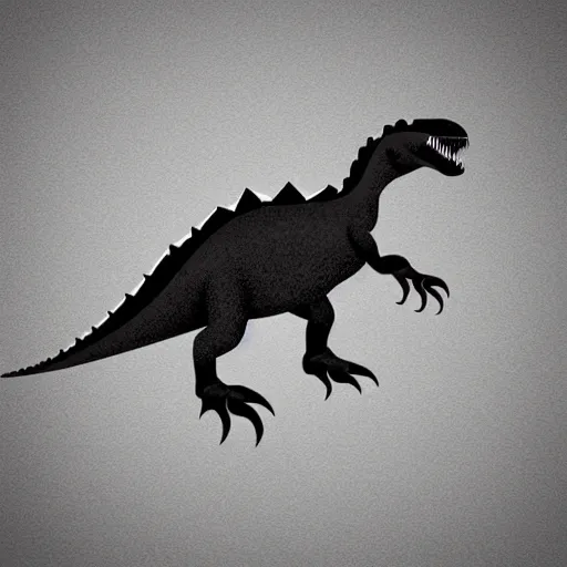 Prompt: dinosaur vector icon. isolated dinosaur, vector illustration. white background. professional illustration, trending on behance
