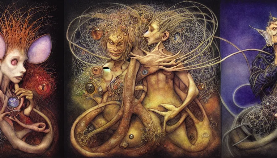 Image similar to the two complementary forces that make up all aspects and phenomena of life, by Brian Froud