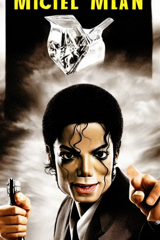 Image similar to 2006 Michael Jackson with short hair in Men in Black movie poster