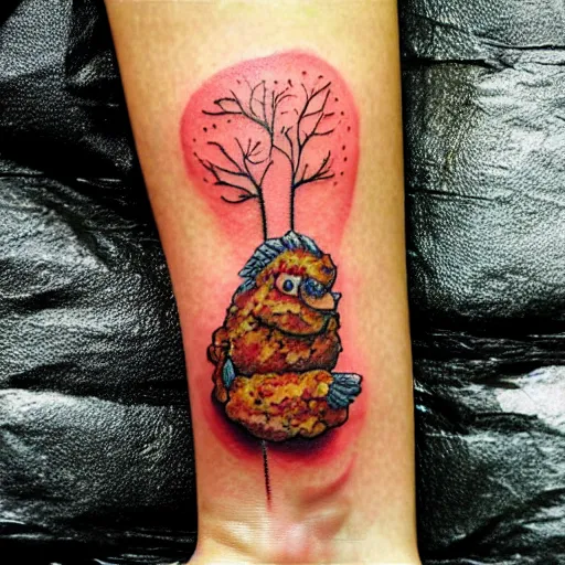 Thought it was fried chicken tbh  rshittytattoos