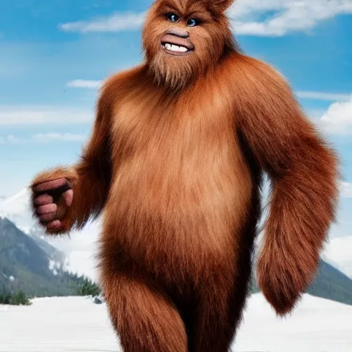 Prompt: photo of a sasquatch that looks like a my little pony