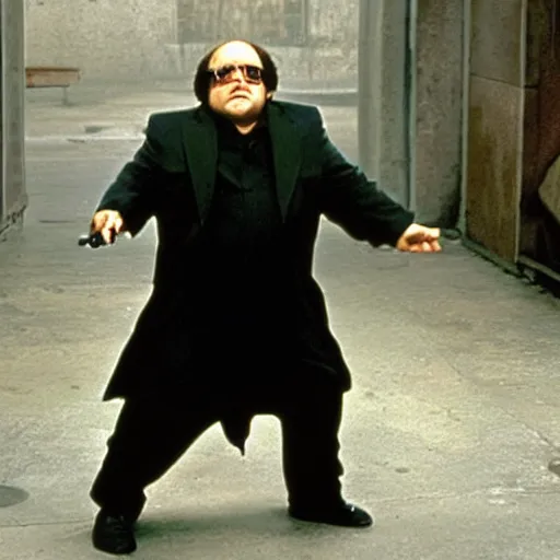 Image similar to danny devito in the matrix