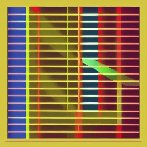 Image similar to This computer art is composed of two rectangles of different sizes and colors, separated by a thin line. The bottom rectangle is larger and warmer in color. The top rectangle is smaller and lighter in color. The line that separates the rectangles creates a sense of tension and balance. A deep background provides a sense of depth and space. by Anton Semenov subdued, sinister